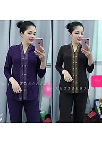 Đồ Lam Đi Chùa # Thun Bà Lai Lắc Sao # Quần Áo Nữ # Đồ Bộ Nữ