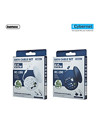 Bộ cáp sạc nhanh đa năng REMAX Wanbo Series 60W RC-190 - Hàng chính hãng