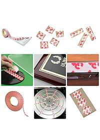 Băng keo 2 mặt siêu dính chịu nhiệt cao 3M 9088 High Perfomance Double Coated Tape dày 0.21mm 10mm x 50m