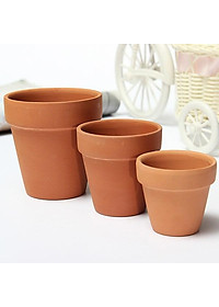 Chậu đất nung nâu chậu đất nung trắng