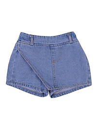 Quần jean ngắn giả váy cho bé gái Easy Baby, váy jean thời trang cho bé từ 14-26kg (JS-425G)