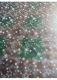 Decal dán kính mờ hoa tuyết - có sẵn keo - dán phòng ngủ - phòng bếp - phòng khách -dán cửa toilet DK49