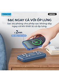Sạc dự phòng 20000mAh sạc nhanh không dây 15W Remax RPP-207 sạc nhanh 22.5W QC3.0 - Hàng chính hãng