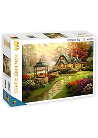 Cottage By The Woods - Bộ Tranh Ghép Hình Minh Châu 1500 Mảnh Kích Thước 60x80cm 