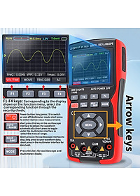 Đồng hồ đo điện kết hợp đo sóng ABG ZT-702S Máy hiện sóng đồng hồ đo điện, đo sóng, màn hình IPS 2,8 inch, băng thông 10 MHZ, tốc độ lấy mẫu thời gian thực 48MSa/s, số đếm 9999, dành cho giáo dục phổ thông, bảo dưỡng ô tô, phát hiện điện - Hàng chính hãng