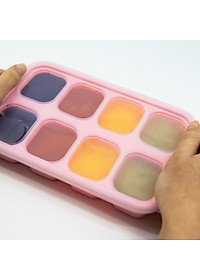 Khay silicon trữ đông đồ ăn dặm cho bé Marcus & Marcus - Lola (30ml x 8 ngăn)