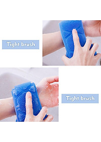 DÂY ĐAI TẮM CHÀ LƯNG, CỌ LƯNG SILICON MASSAGE TẨY DA CHẾT