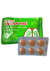 Combo 10 vỉ kẹo ngậm ho nhuận phế Kingphar, vỉ 6 viên