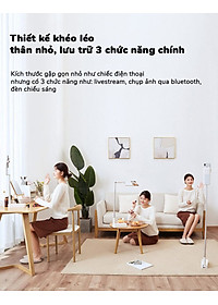 Gậy livestream thông minh kèm đèn DOXG-V6 - Điều chỉnh chiều cao lên đến 1.3m - Góc quay 360 độ - Gấp gọn dễ dàng - Sử dụng pin sạc dung lượng cao - Ánh sáng 3 màu, 7 chế độ - Kèm remote bluetooth chụp hình, quay phim từ xa