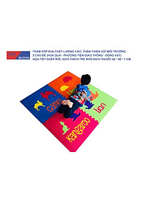 Tấm thảm chơi xếp hình EVA xếp hình lồng vào nhau thân thiện với môi trường dành cho trẻ em để tập bò.