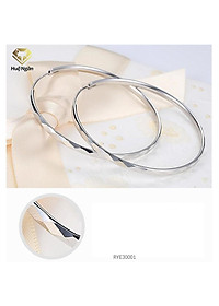 Bông tai bạc Ý 925 Huệ Ngân - Vòng tròn cá tính RYE30001