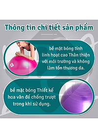 [65cm] KHÔNG KÈM BƠM Bóng tập Yoga Bóng Yoga Tròn Cỡ Đại 65cm Cao Cấp BG (hàng nhập khẩu)
