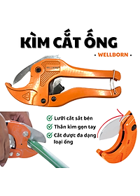Dao cắt ống nhựa, Kìm cắt ống nhựa - Cắt được các loại ống nhưa mềm cứng khác nhau - Cắt kích thước ống tối đa 42mm - Cắt nhựa PVC - Nhựa PE - Plastic - Cầm chắc tay - Mẫu mã đẹp