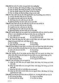 Sách Câu Hỏi Trắc Nghiệm Khách Quan Giáo Dục Công Dân Lớp 11