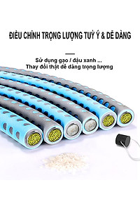 Vòng Lắc Eo Giảm Mỡ Bụng Ống Thép Bọc Mút Xốp - Tùy Chỉnh Độ Nặng - Chính Hãng miDoctor