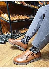 SET 5 tất nam dài đi giày tây công sở họa tiết caro nhỏ MM3