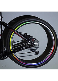 Đề Can Phản Quang Miếng Dán Vành Bánh Xe Đạp Leo Núi Bánh 16 icnh (8 miếng/ bộ)