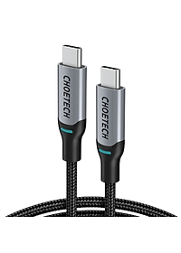 Dây Cáp Sạc Nhanh USB Type C to Type C 100W Dài 1.8M Chuyên Sạc Cho iPhone 15, iP16, Macbook, Laptop, Smartphone CHOETECH XCC-1002-GY - Hàng Chính Hãng