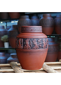 Chum sành ngâm rượu Đông Sơn Âu Lạc 5 Lit - 10 Lit gốm sứ Bát Tràng