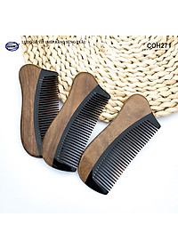 Lược Gỗ Thơm Ghép Răng Sừng Đen Cao Cấp HAHANCO (Đủ Mẫu) Kiểu Dáng Châu Âu- COH271