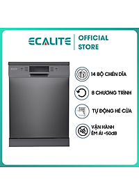 Máy Rửa Chén Độc Lập Ecalite EDW-SMS6014AB – 14 Bộ – 8 Chương Trình Rửa – Tự Động Hé Cửa – Hàng Chính Hãng