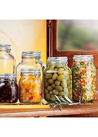 Hũ thủy tinh nắp cài Bormioli Rocco Fido 2L – Kín hơi, bảo quản thực phẩm cao cấp Ý