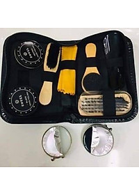 Bộ dụng cụ đánh giày 7 món Linh Chi Bedding kèm 2 hộp xi đánh giày tiện lợi