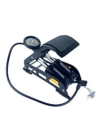 Bơm xe máy đạp chân Kiotool KP02 Bassic loại 2 xi lanh - Đồ bơm xe máy xe đạp ô tô nhỏ gọn áp lực lớn 8 bar có thể  đút cốp xe máy