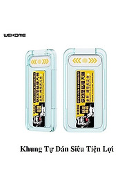 Kính Cường Lực KingKong Có Khung Tự Dán, Ngăn Bụi Loa Dành Cho iPhone - Full Hộp, Dán Full Màn - Hàng Chính Hãng