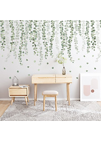Sticker Giấy Dán Tường Decal Dán tường Mẫu Hoa Lá Cực Xinh ZH002