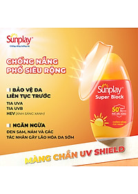 Kem chống nắng Sunplay cực mạnh dạng sữa Sunplay Super Block SPF 81, PA++++ 30g