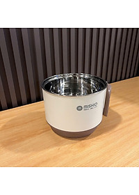 Nồi Lẩu Điện Mini 1.5L Mishio MK392 600W lòng nồi inox 304 không gỉ sét - hàng chính hãng