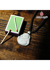 Mặt dây chuyền phật di lặc cẩm thạch phỉ thúy mệnh hỏa , mộc - Ngọc Quý Gemstones
