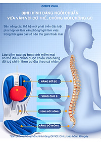 Ghế Chỉnh Dáng Ngồi Công Thái Học OFFICE CHILL Ngồi Thẳng Đúng Tư Thế Chống Đau Lưng Gù Lưng Ghế Thế Hệ Mới Bảo Hành 90 Ngày