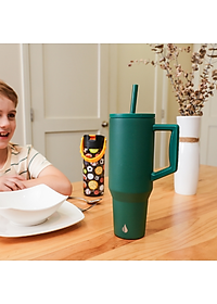 [Elemental chính hãng - Thương hiệu Mỹ] Ly giữ nhiệt Commuter Elemental 1180ml thép không gỉ có tay cầm combo ống hút trân châu