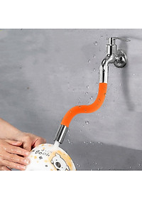 Ống Nối Dài Vòi Nước Hợp Kim Bọc Silicon Xoay 720 Độ Dài 17Cm Tiện Dụng