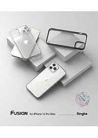 Ốp lưng chống sốc hàng hiệu Ringke Fusion cho iPhone 12 series - Hàng nhập khẩu