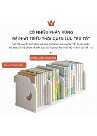 Kệ Sách Để Bàn Làm Việc Họa Tiết Dễ Thương Thương Hiệu IGA - IG410