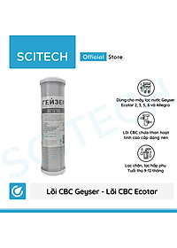 Bộ lõi thay thế máy lọc nước Nano Geyser Ecotar by Scitech (Tặng kèm lõi tiền lọc) - Hàng chính hãng