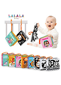 Sách vải Lalala baby kích thích thị giác cho bé sơ sinh 0 đến 12 tháng