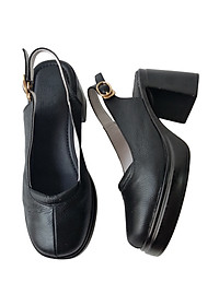 Giày Sandal Cao Gót Da Bò BIGGBEN Cao 8 Phân SDCG130
