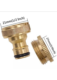 ĐẦU NỐI NHANH ĐỒNG TẠI VÒI PHI 21-27mm (1/2"-3/4") RA NỐI KHỚP NHANH