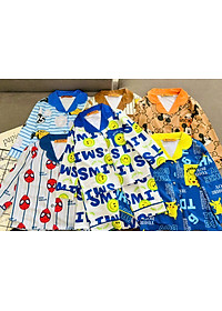 Đồ bộ bé trai, bộ ngủ dài tay pijama pizama cho bé trai size lớn 12-40KG chất thun lạnh mềm mịn mát