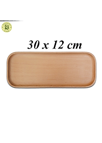 Khay Gỗ Chữ Nhật Dài 30 Cm, Rộng 12 Cm Trơn Không Tay Cầm TL70 - Đồ Gỗ Nhà Bếp Thương Hiệu Trường Sơn