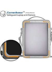 TÚI ĐEO CHÉO TOMTOC (USA) URBAN SHOULDER BAGS FOR ULTRABOOK 13″ GRAY