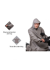 ÁO MƯA RANDO PONCHO COSY “KHÔNG ƯỚT ỐNG QUẦN - GIAO MÀU NGẪU NHIÊN