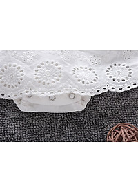 Bodysuit cho bé, áo liền quần sát nách cánh tiên dáng váy cực xinh kèm mũ cho bé gái từ 7-13kg (SR-737)