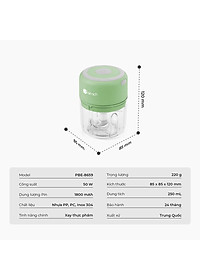Máy xay tỏi ớt cầm tay Elmich PBE-8659 - Hàng chính hãng