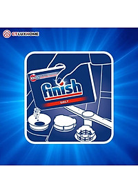 Muối rửa chén bát Finish 1,5kg kèm túi zip 