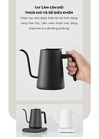 Bếp ấm cổ ngỗng đun nấu siêu tốc giữ nhiệt 600ml CAFE DE KONA